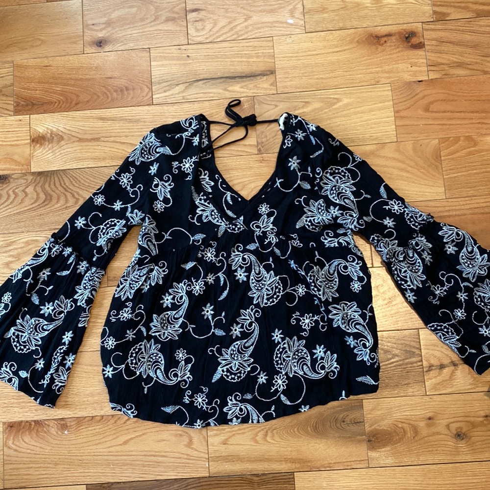 Altar’d State Embroidered Peasant Top